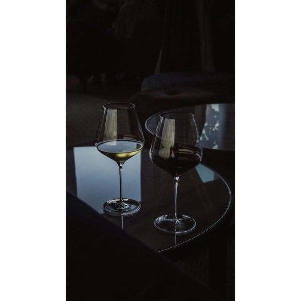 Amber Wine Glasses, Set of 2