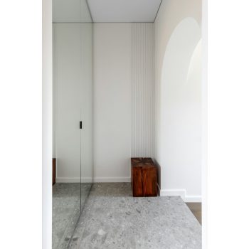 Arched Oak Mirror