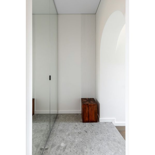 Arched Oak Mirror