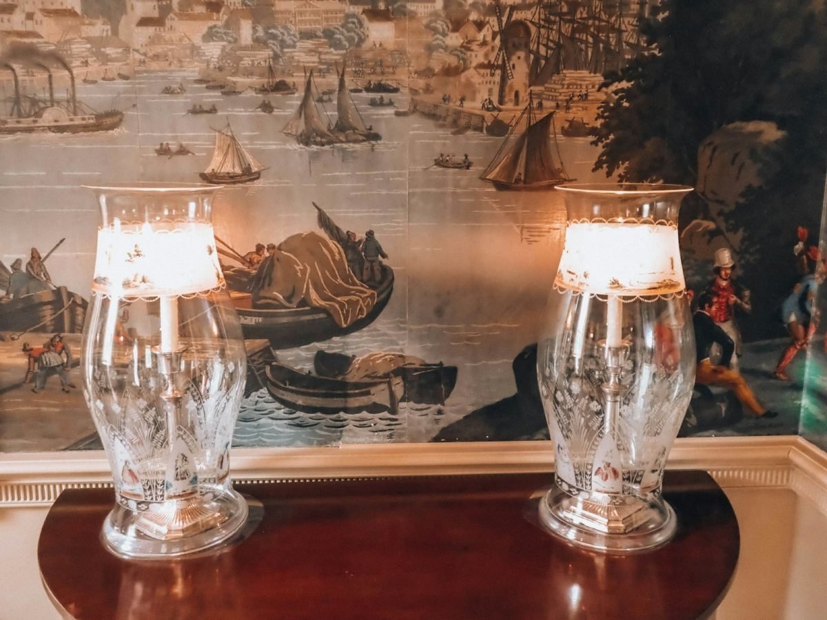 Brass Hurricane Lantern