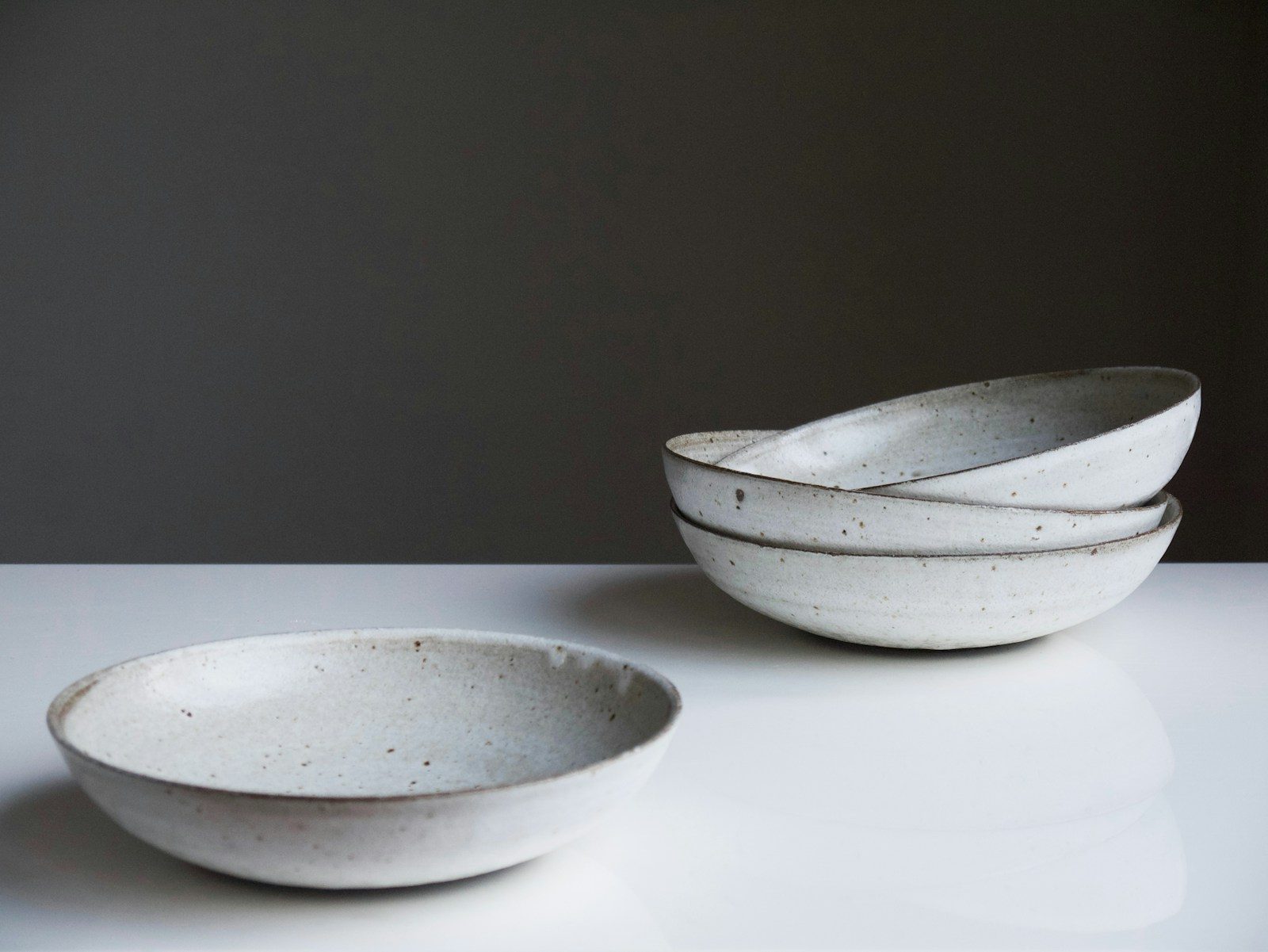 Porcelain Pasta Bowls, Set of 4