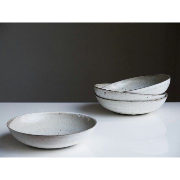Porcelain Pasta Bowls, Set of 4