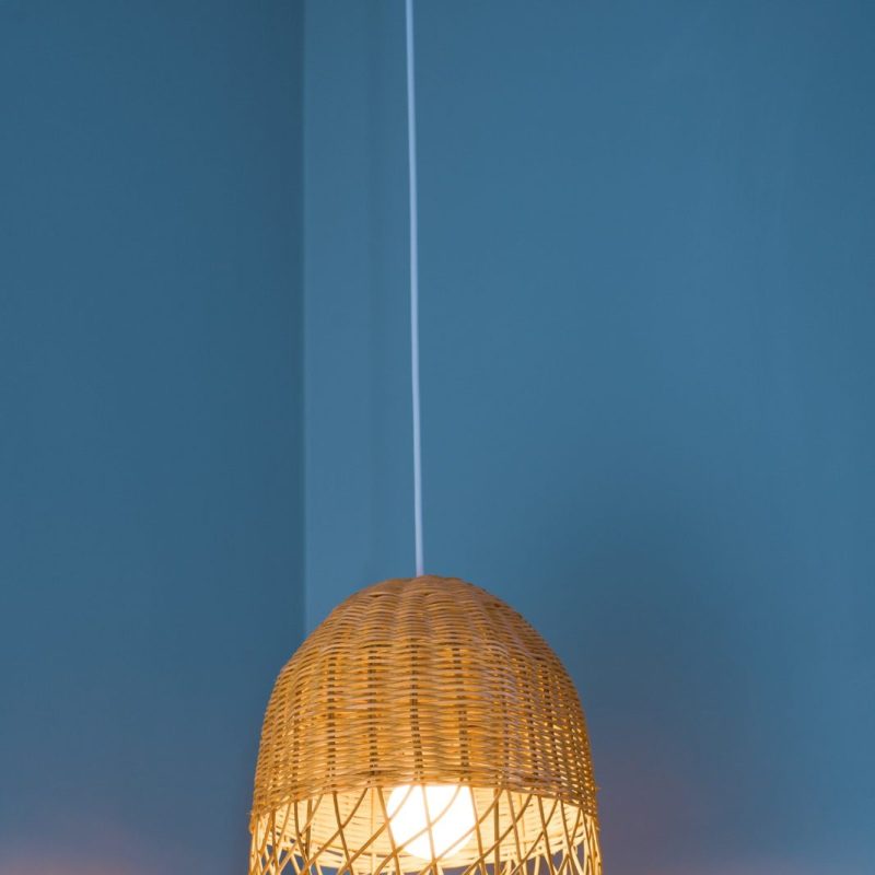 Woven Rattan Pendant