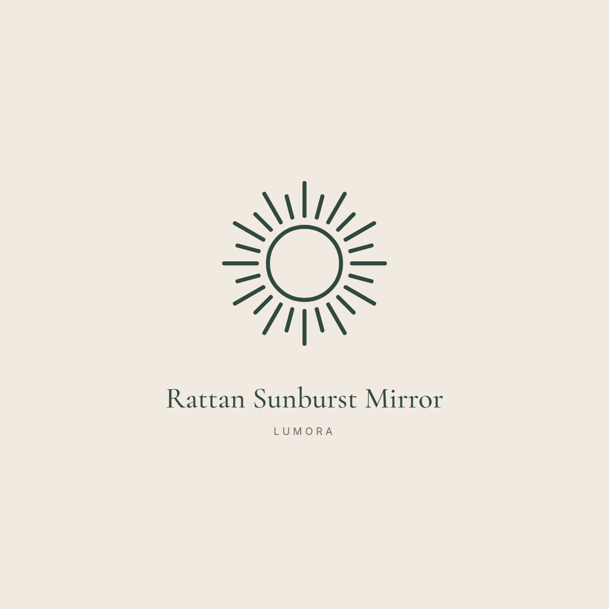 Rattan Sunburst Mirror