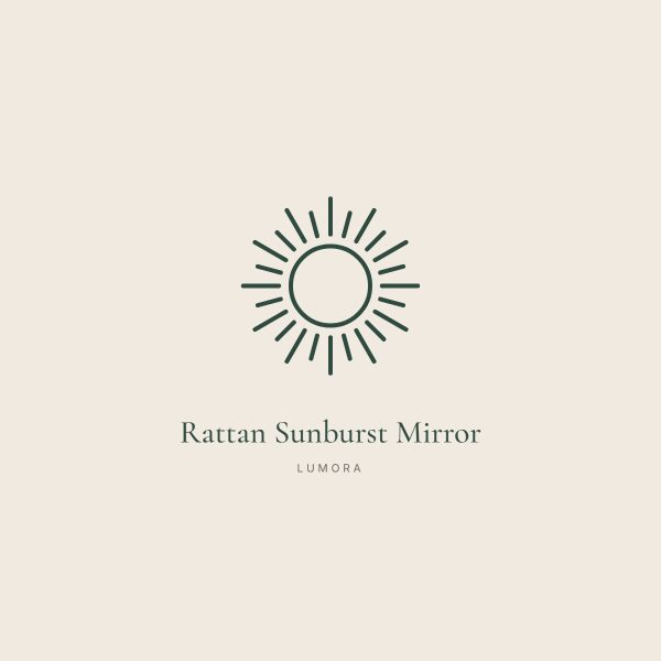 Rattan Sunburst Mirror