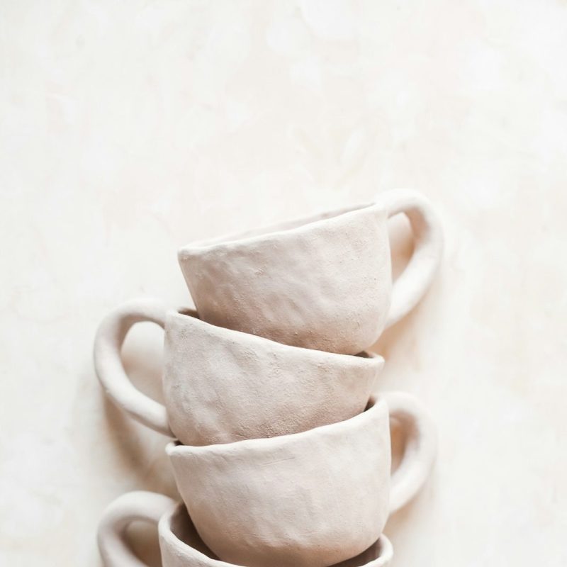 Reactive Glaze Mugs, Set of 2