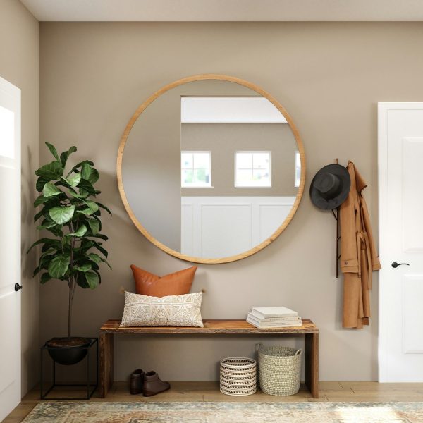 Round Brass Mirror
